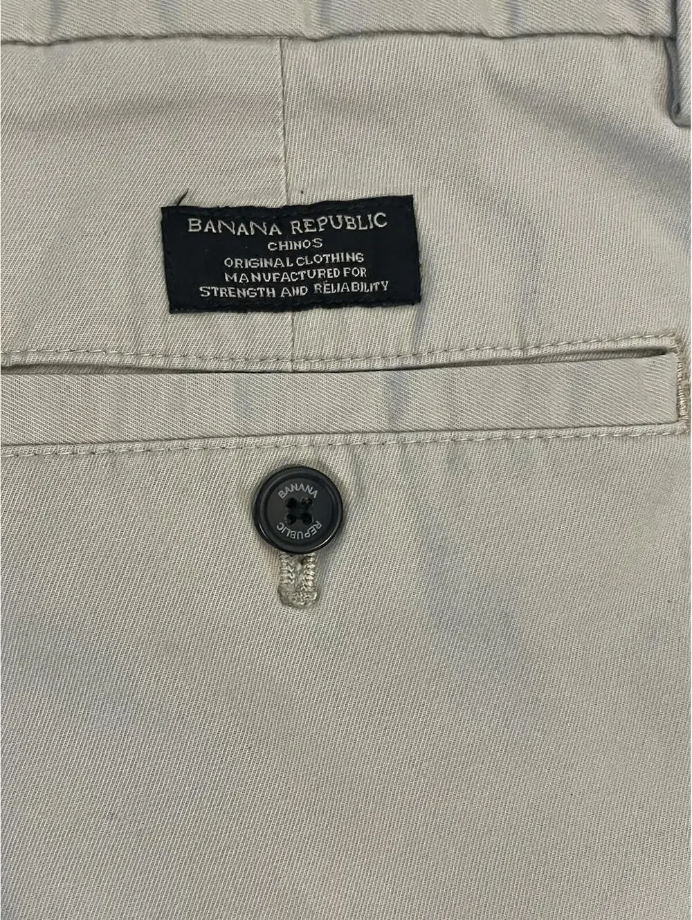 Banana Republic Fulton Skinny Chino Pants Men’s‎ 36x30 Beige Slim Fit